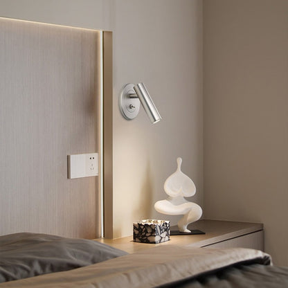 Pivoting Cylindrical Wall Mounted Light With LED Bulb - Image 2