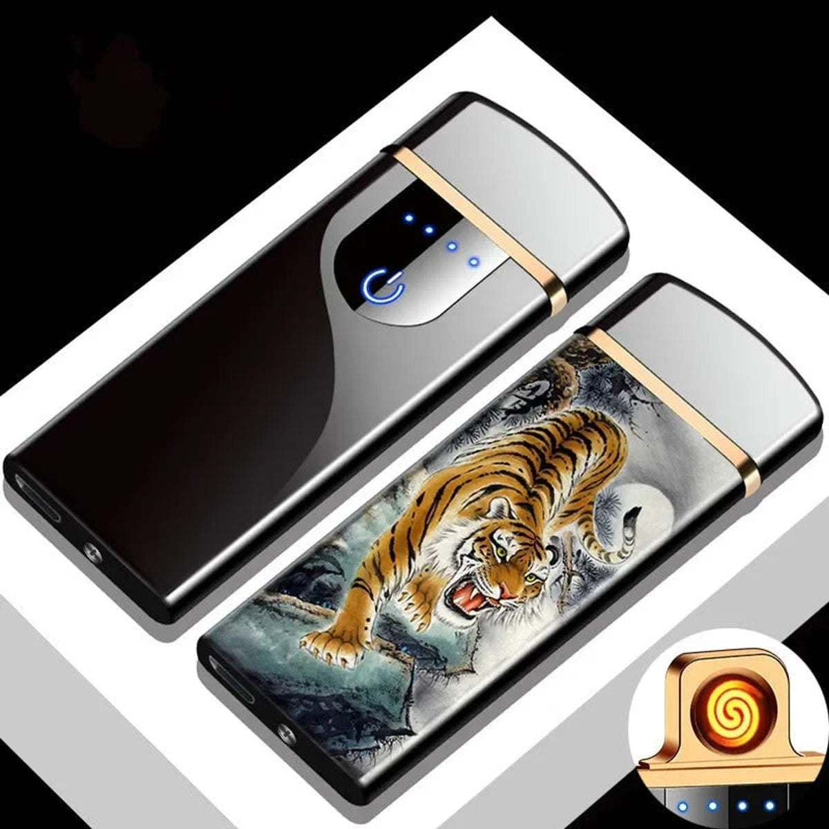 Plasma Lighter Electronic Windproof Rechargeable USB With Touch Sensor - Image 24