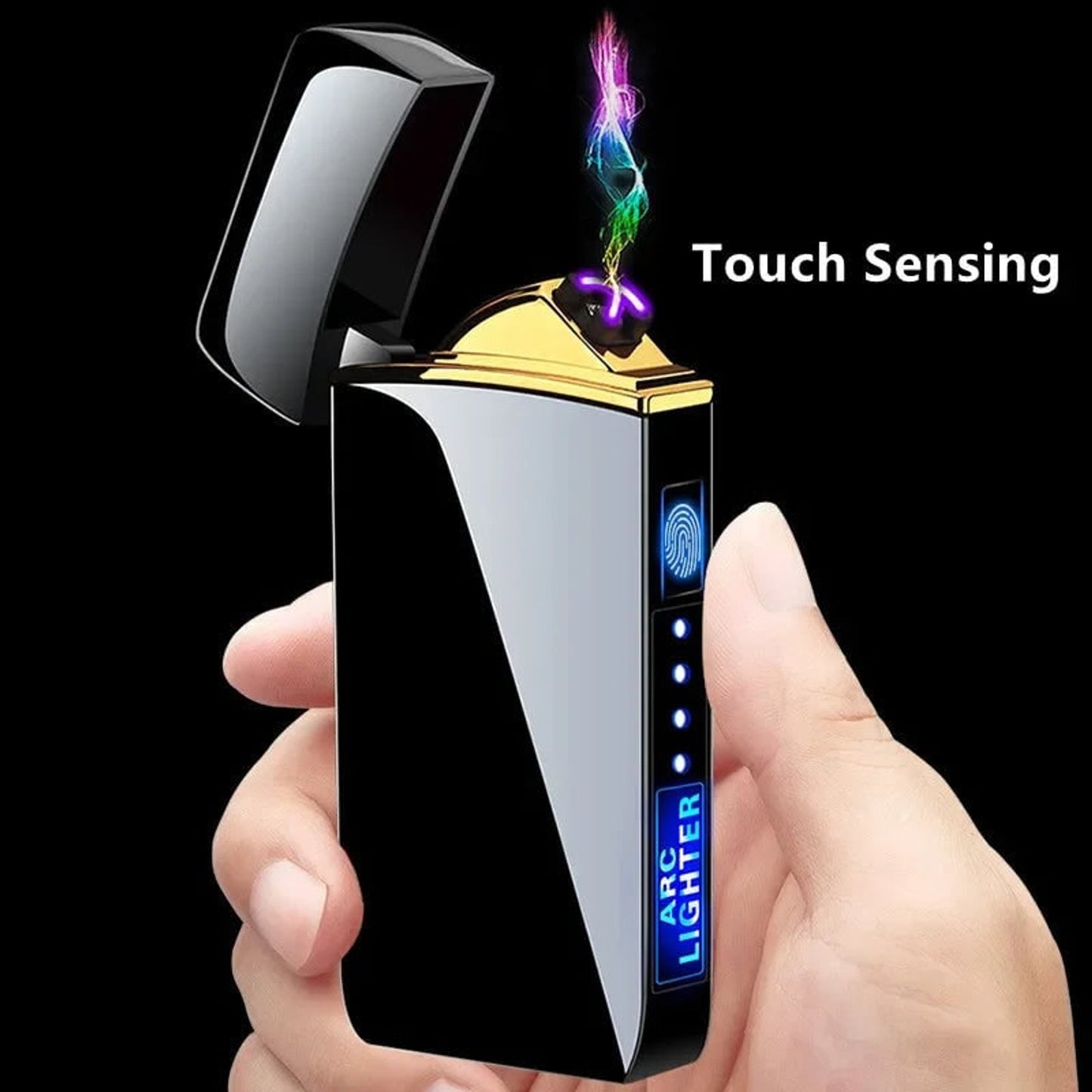 Plasma Lighter Electronic Windproof Rechargeable USB With Touch Sensor - Image 4