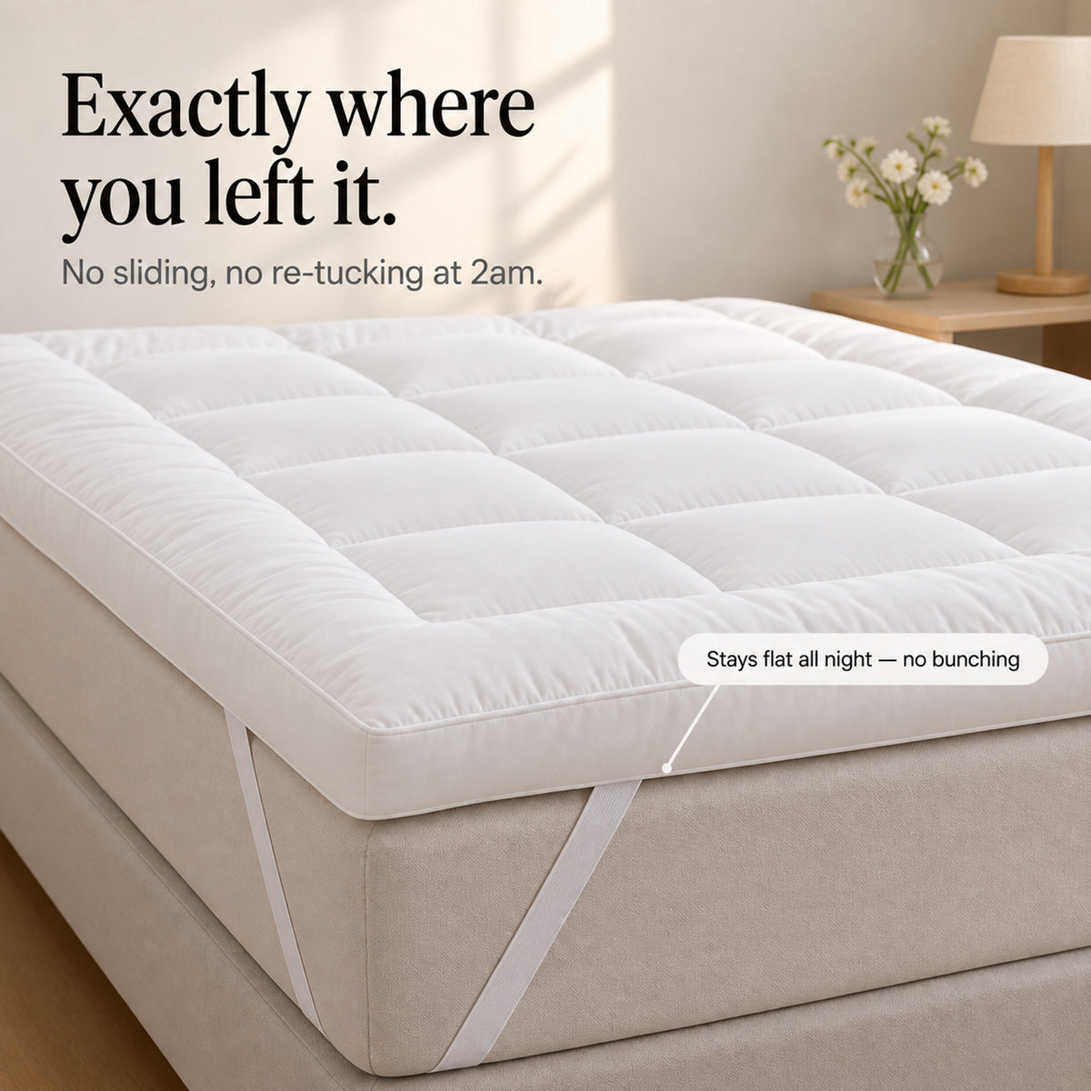 Plush Mattress Topper With Soft Bedding Comfort - Image 4