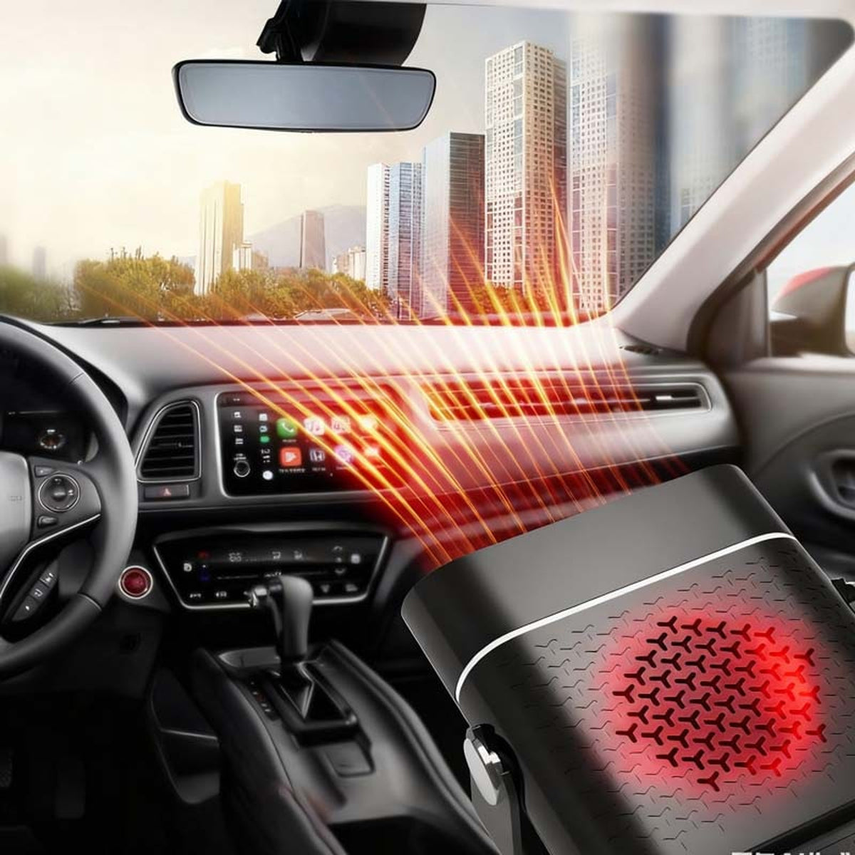 Portable Car Heater With 360° Rotation Fan & Heater - Image 2