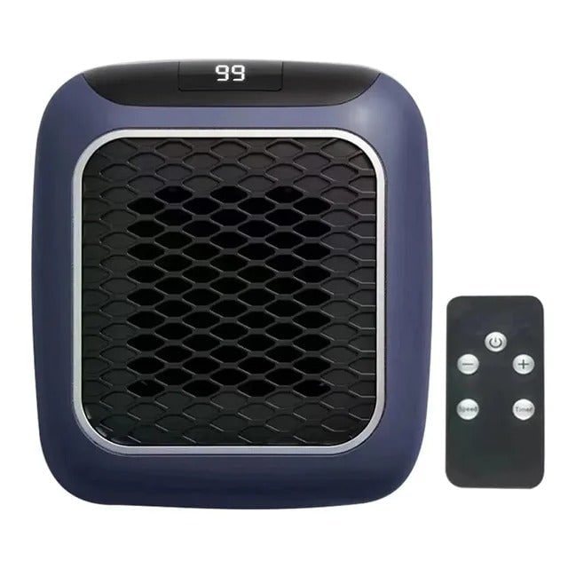 Portable Electric Wall Plug Heater With 800W Ceramic Heating Adjustable Thermostat And 12-Hour Timer - Image 8