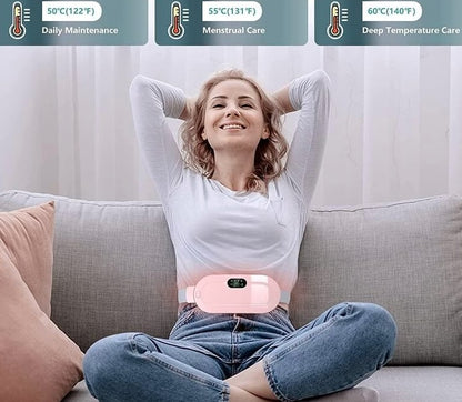 Portable Massaging Heating Pad For Menstrual Cramp Relief - Image 4