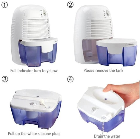Portable Mini Dehumidifier For Home Basement Garage And Crawl Space - Image 9