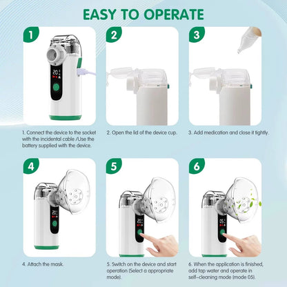 Portable Nebulizer With USB Rechargeable Battery And Whisper-Quiet Operation - Image 6