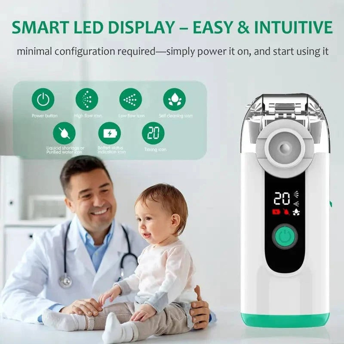 Portable Nebulizer With USB Rechargeable Battery And Whisper-Quiet Operation - Image 3