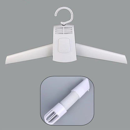 Portable Outdoor Travel Mini Folding Electric Clothes Drying Hanger With Shoe Tube - Image 5