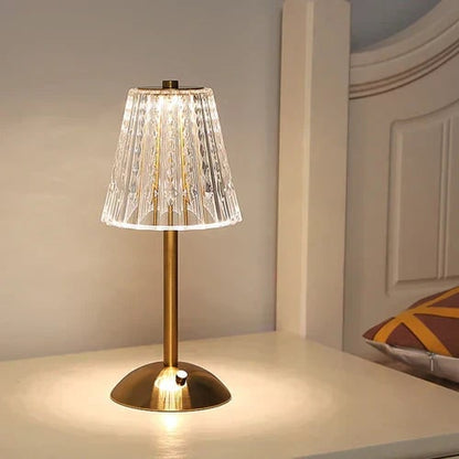 Portable Rechargeable Crystal Table Lamp With Tri-Color Lighting - Image 11