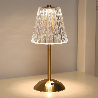 Portable Rechargeable Crystal Table Lamp With Tri-Color Lighting - Image 5