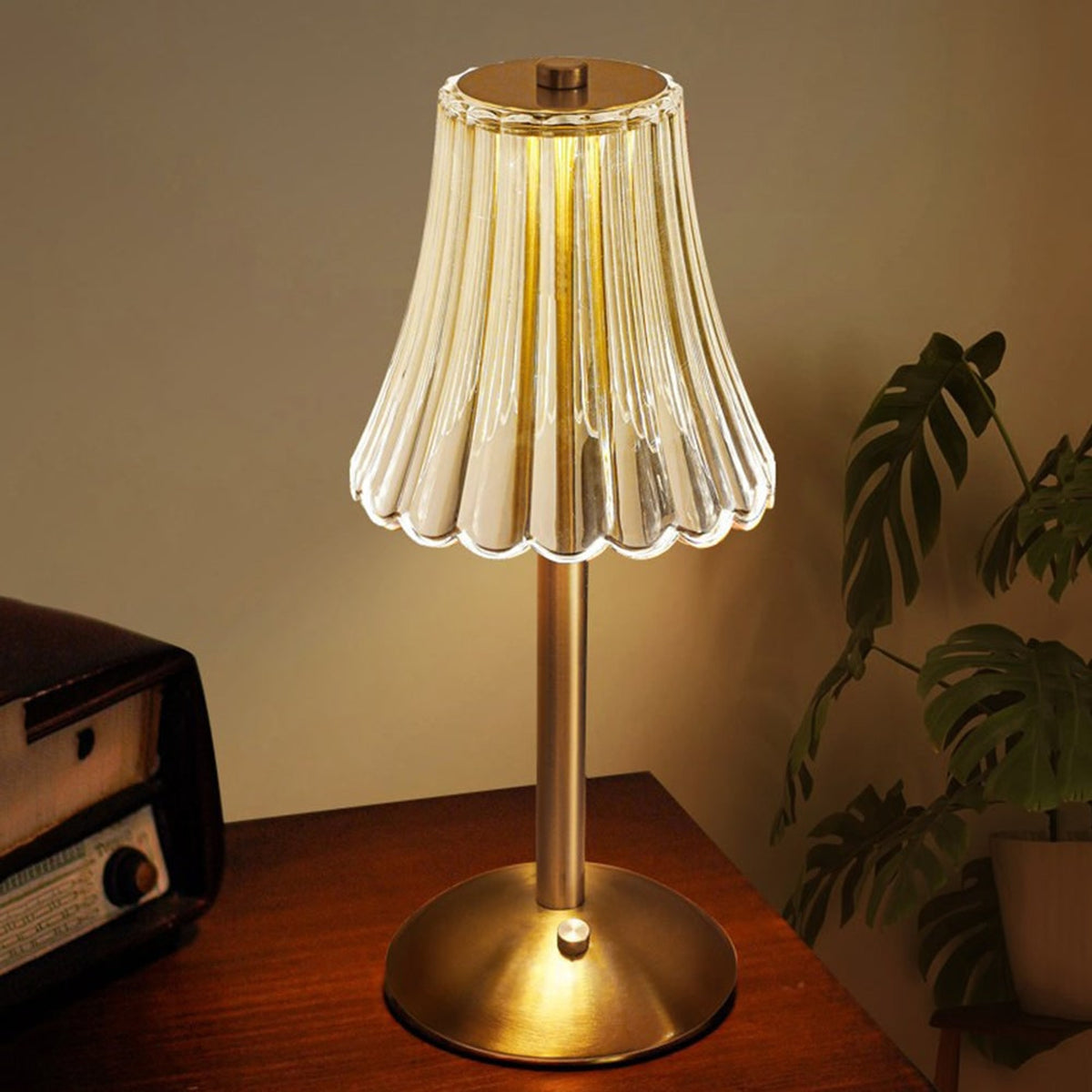 Portable Rechargeable Crystal Table Lamp With Tri-Color Lighting - Image 7