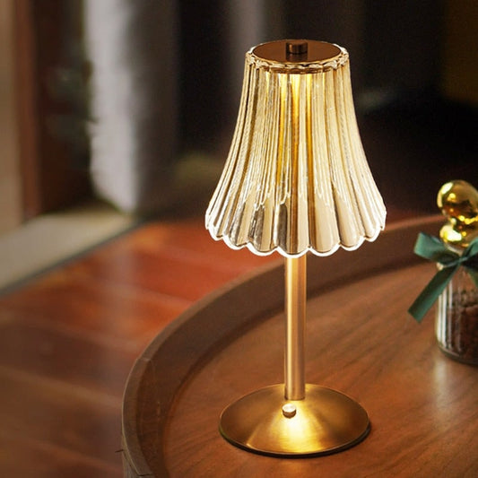 Portable Rechargeable Crystal Table Lamp With Tri-Color Lighting - Image 1