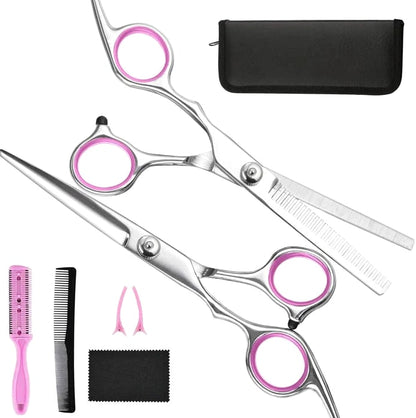Professional Haircutting Set With Thinning Scissors And Ergonomic Handles - Image 7