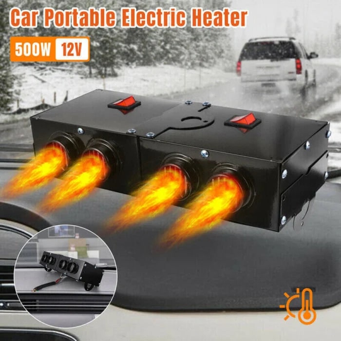 Ptc Ceramic Car Heater With Dual Control And Safety Shut-Off - Image 8