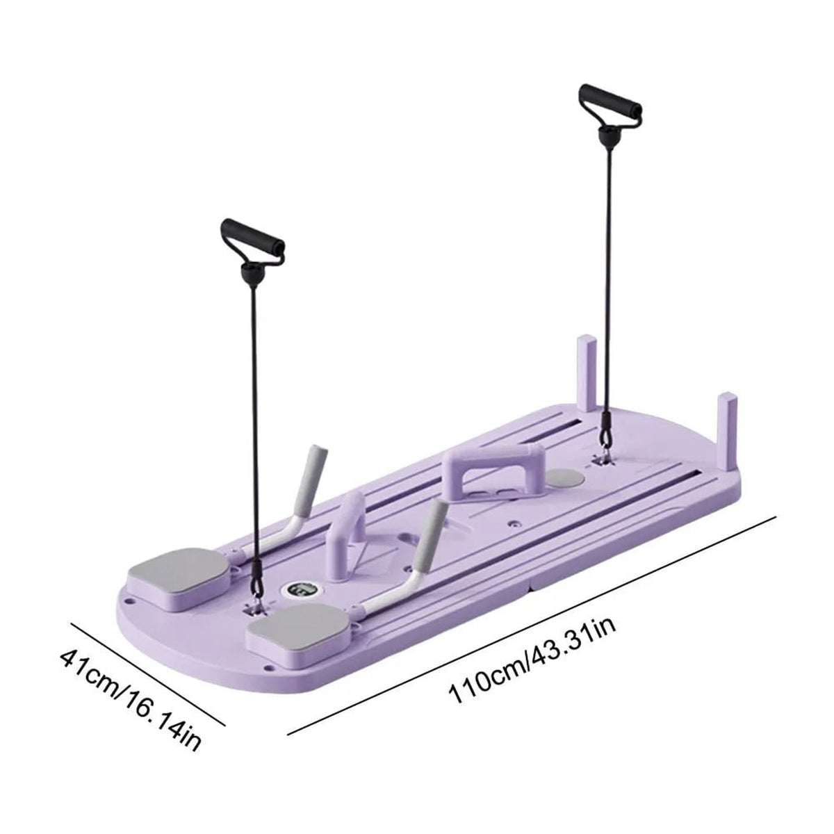 Push Up Board With Pilates Board Functions Ab Roller And Resistance Bands - Image 5