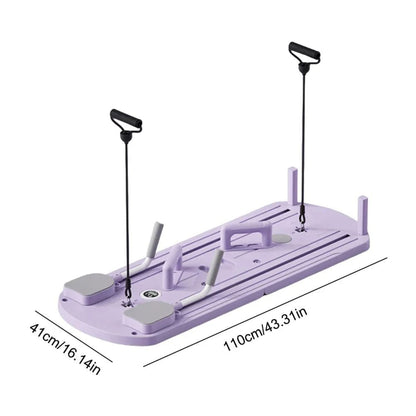 Push Up Board With Pilates Board Functions Ab Roller And Resistance Bands - Image 5