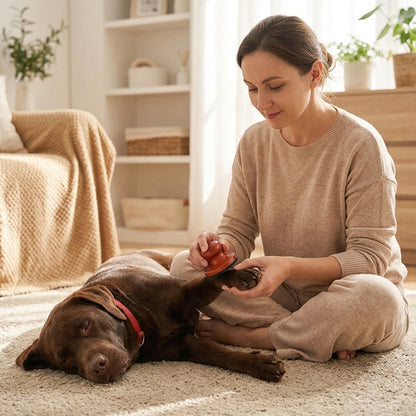 Quiet Manual Dog Wooden Claw Ergonomic Dome Handle Pet Nail File - Image 3