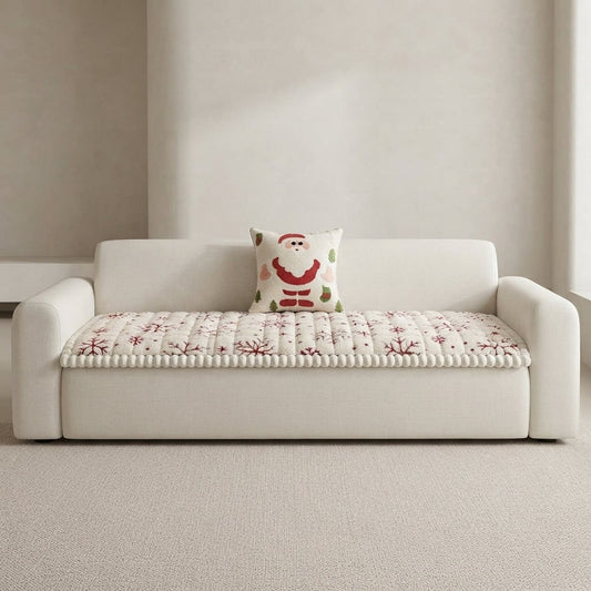 Quilted Christmas Sofa Cushion With Removable Cover - Image 1