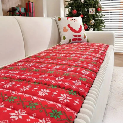 Quilted Christmas Sofa Cushion With Removable Cover - Image 2