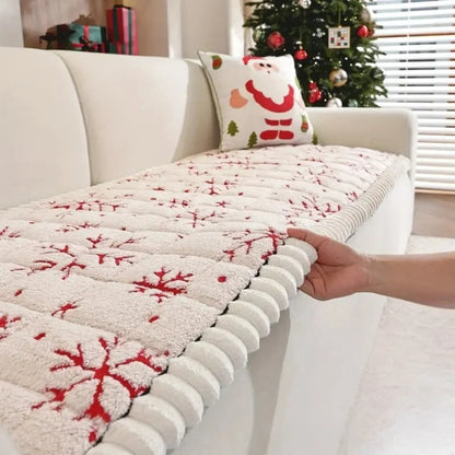 Quilted Christmas Sofa Cushion With Removable Cover - Image 6