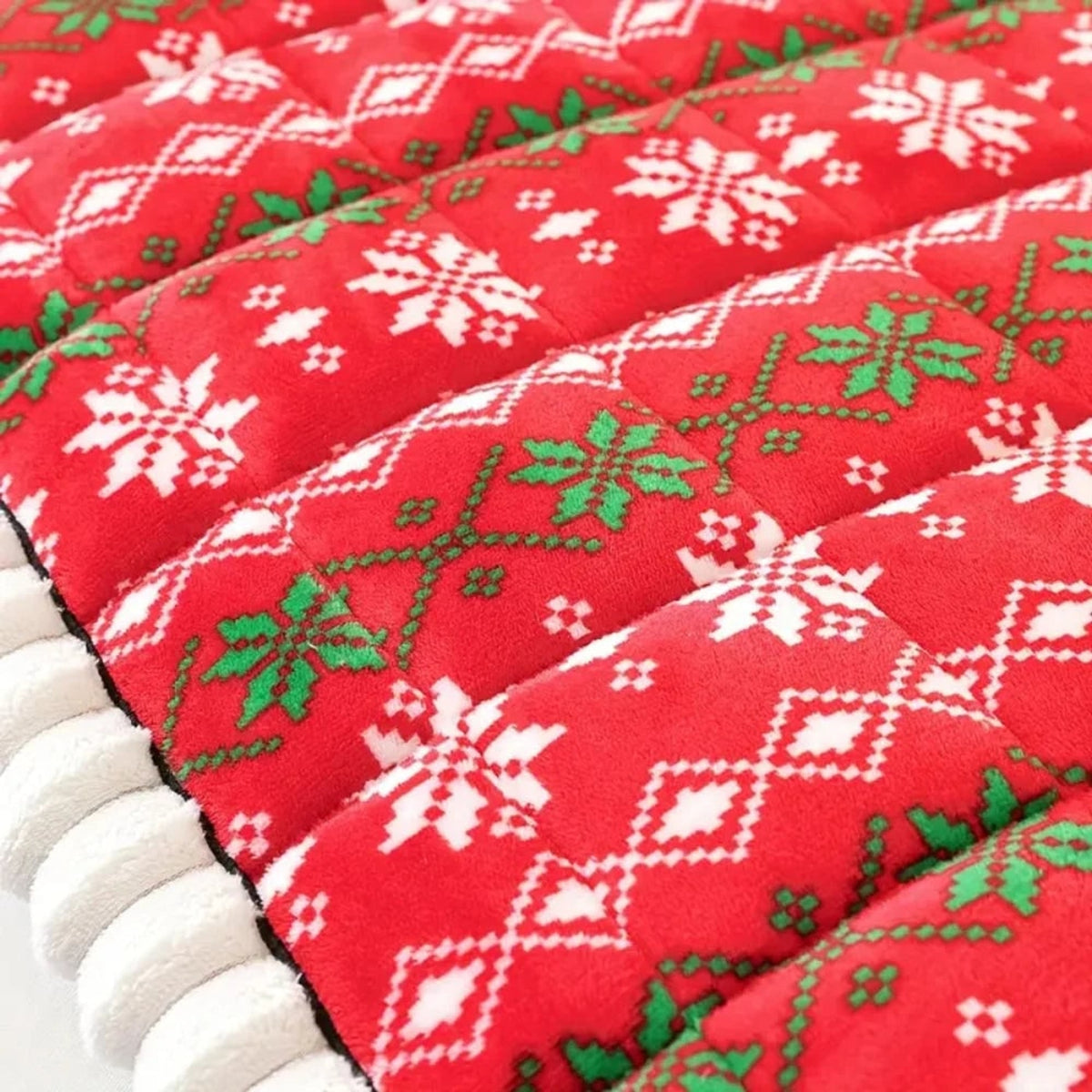 Quilted Christmas Sofa Cushion With Removable Cover - Image 7