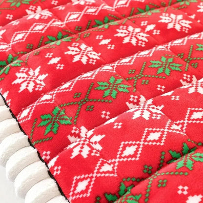 Quilted Christmas Sofa Cushion With Removable Cover - Image 7
