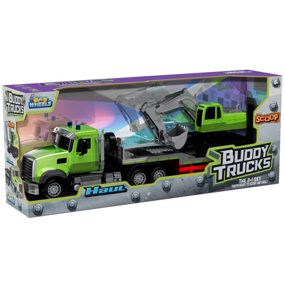 RC Construction Set With Detachable Trailer And Die-Cast Metal Digger For Kids - Image 4