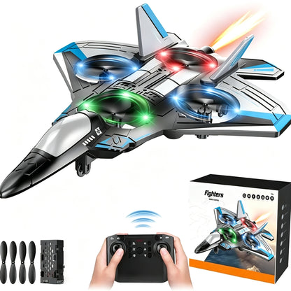 RC Fighter Jet With 360° Loops LED Lights & Impact-Resistant Body - Image 8