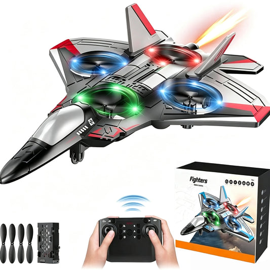 RC Fighter Jet With 360° Loops LED Lights & Impact-Resistant Body - Image 7