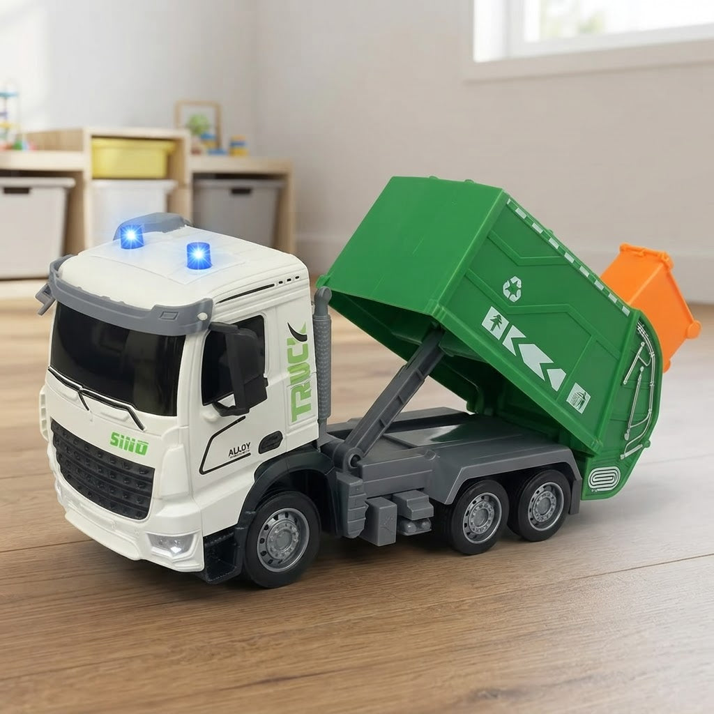 RC Garbage Truck With Lights And Sounds Realistic Toy Vehicle For Kids - Image 8