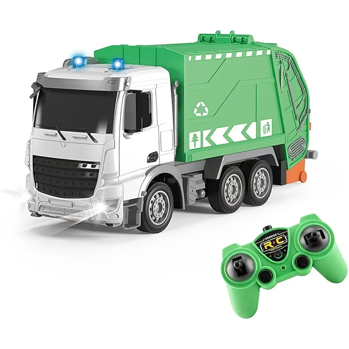 RC Garbage Truck With Lights And Sounds Realistic Toy Vehicle For Kids - Image 7