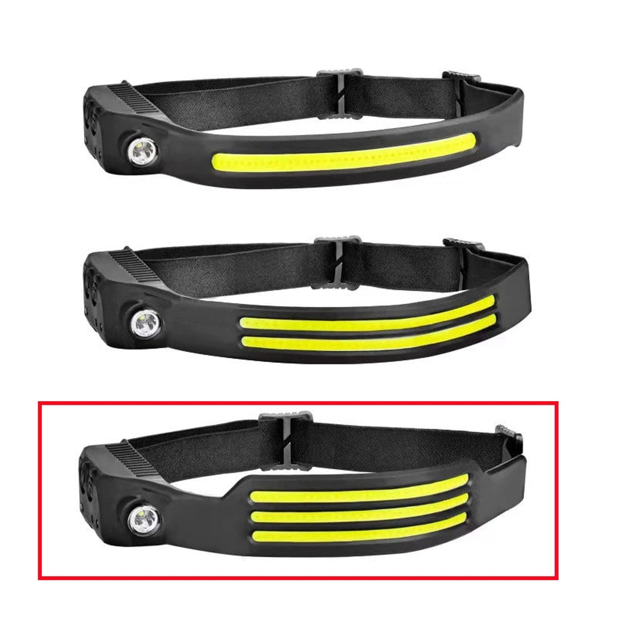 Rechargeable Headlamp Flashlight With Induction Sensor For Camping Hunting And Night Riding - Image 4