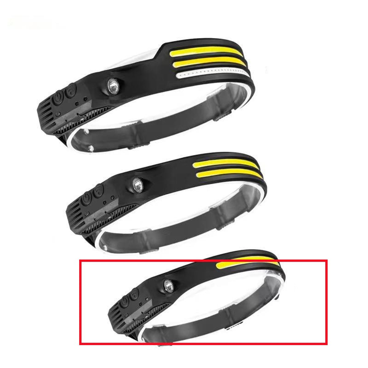 Rechargeable Headlamp Flashlight With Induction Sensor For Camping Hunting And Night Riding - Image 7