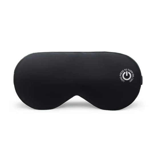 Rechargeable Heated Eye Mask With Silk Cover Cordless Massager For Sleep And Travel - Image 1