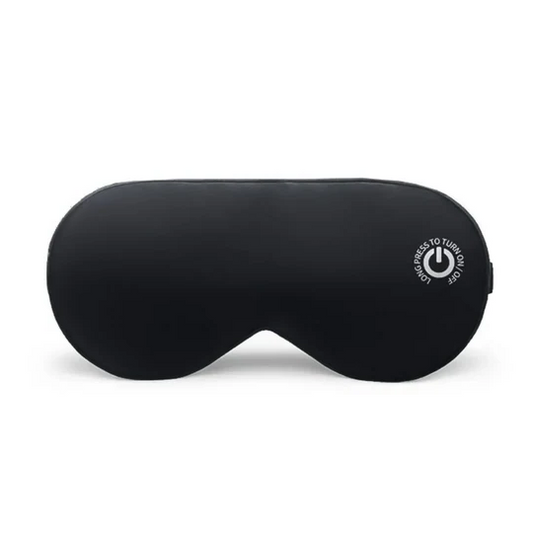 Rechargeable Heated Eye Mask With Silk Cover Cordless Massager For Sleep And Travel - Image 1