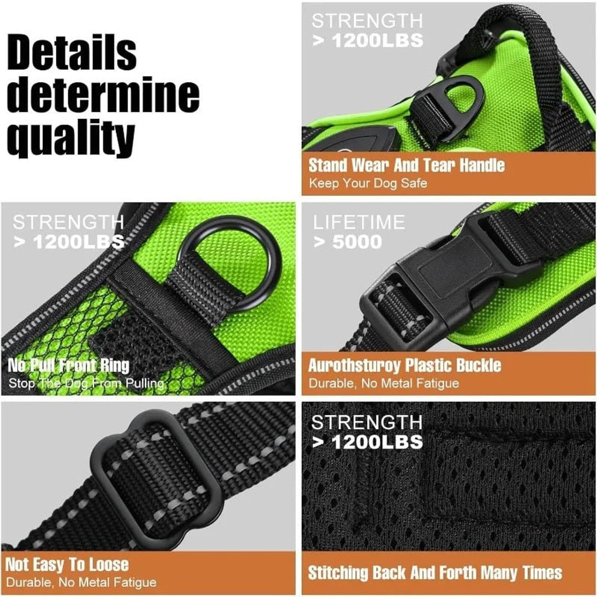 Rechargeable LED Dog Harness For Nighttime Visibility With Adjustable Fit - Image 6