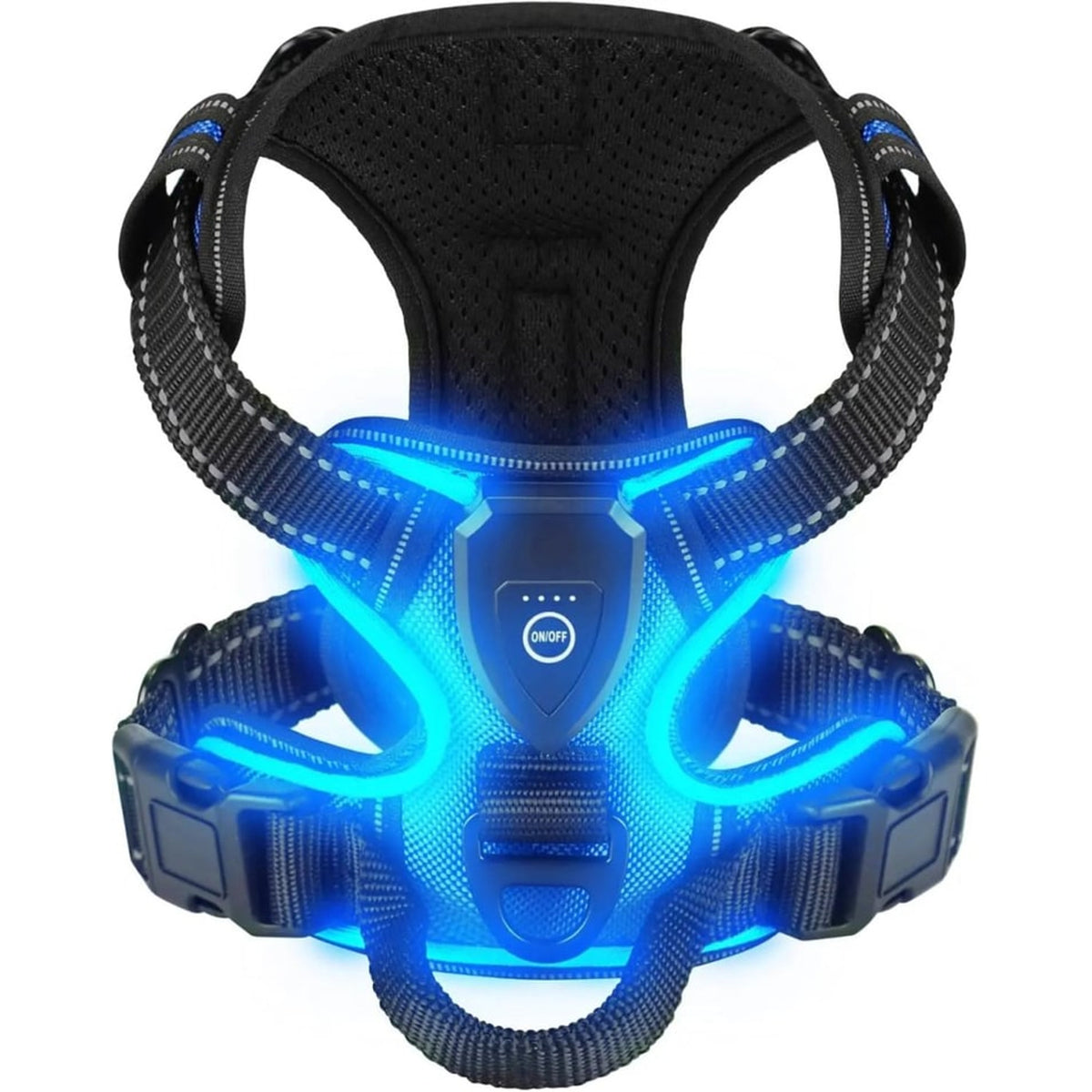 Rechargeable LED Dog Harness For Nighttime Visibility With Adjustable Fit - Image 9