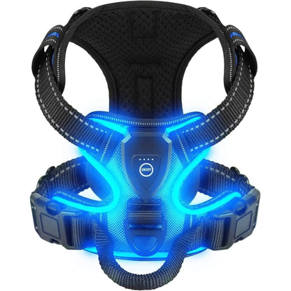 Rechargeable LED Dog Harness For Nighttime Visibility With Adjustable Fit - Image 9