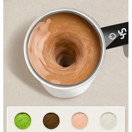 Rechargeable Stirring Mug With LED Temperature Display And Concealed Charging Port - Image 2