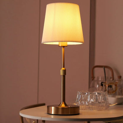 Rechargeable Table Lamp With Dimmable Touch Control And Fabric Shade - Image 16
