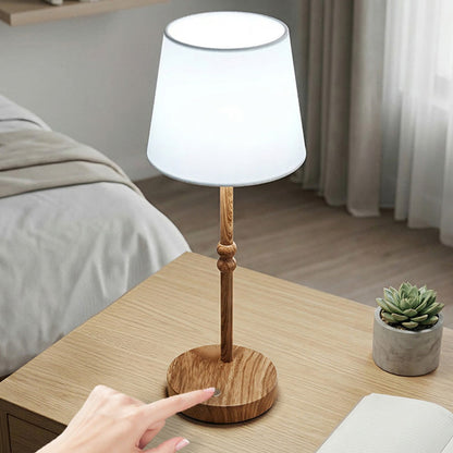 Rechargeable Table Lamp With Dimmable Touch Control And Fabric Shade - Image 10