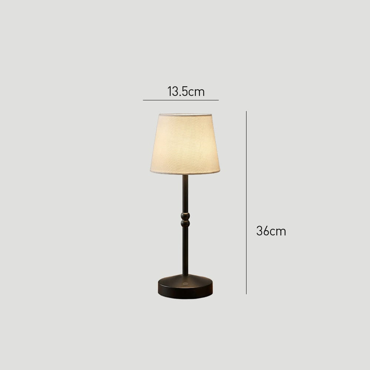 Rechargeable Table Lamp With Dimmable Touch Control And Fabric Shade - Image 12