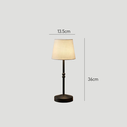 Rechargeable Table Lamp With Dimmable Touch Control And Fabric Shade - Image 12
