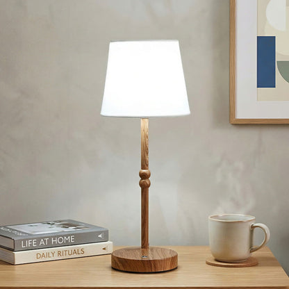 Rechargeable Table Lamp With Dimmable Touch Control And Fabric Shade - Image 11