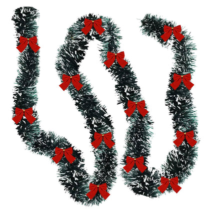 Red Ribbon Christmas Garland 2m 4m 8m Tinsel Decoration - Image 8