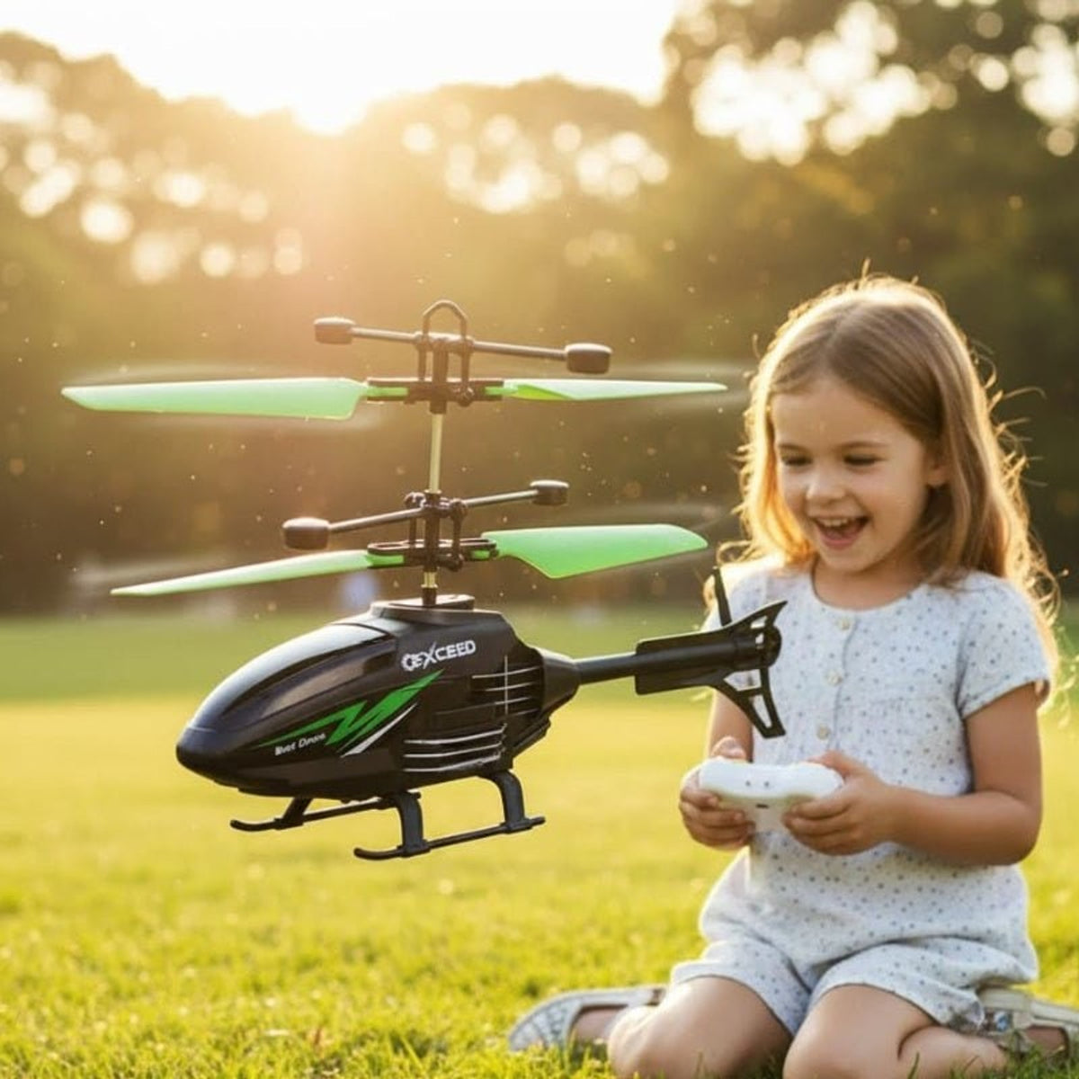 Remote Control Helicopter For Kids Easy Flying Mini Drone With Stabilisation For Beginners - Image 1