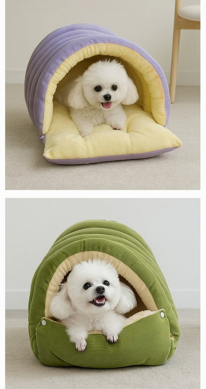 Removable Washable Closed Cat House Winter Warm Sleeping Nest - Image 9