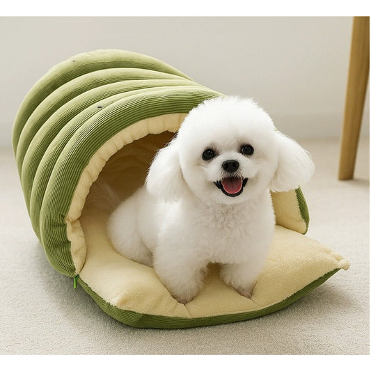 Removable Washable Closed Cat House Winter Warm Sleeping Nest - Image 1