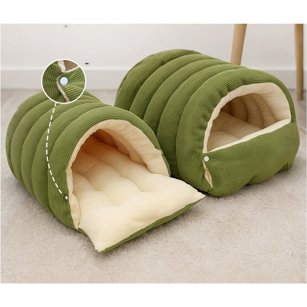 Removable Washable Closed Cat House Winter Warm Sleeping Nest - Image 4