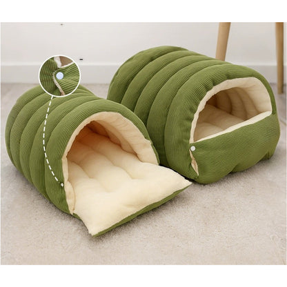 Removable Washable Closed Cat House Winter Warm Sleeping Nest - Image 4