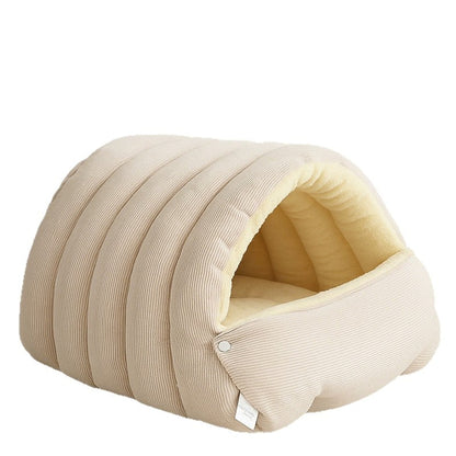 Removable Washable Closed Cat House Winter Warm Sleeping Nest - Image 2